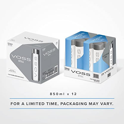 VOSS Still Water - Premium Natürlich Reines Wasser - 849 ml (Paket von 12)
