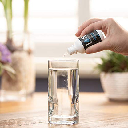 ION Alkalisches Wasser Tropfen pH-Booster | 7+ Jahre Wasserlagerung Behandlung & Reinigung Tropfen für das Trinken