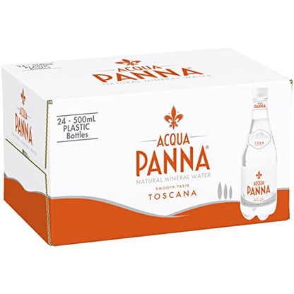 Acqua Panna Natural Spring Water, 5 ml. Plastikflaschen, Packung von 24