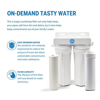 ProOne ProMax Unterwasserfilter, Unterwasserfiltersystem (ohne Wasserhahn) für Verunreinigungen