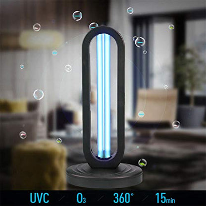 UV-Licht Sanitizer Deodorizer für Geruch Raum Lufterfrischer Desinfektion Leichte Germizide Lampe Ozon Sterilizer Lampe (Remote Control) 99,99% Sterilisationsrate 38W 110 V