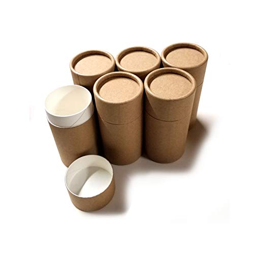 Leere Karton Deodorant Container - Push-up-Stil, Top-Füll, wiederverwendbar und biologisch abbaubar 3,0 Unzen (6-Pack)