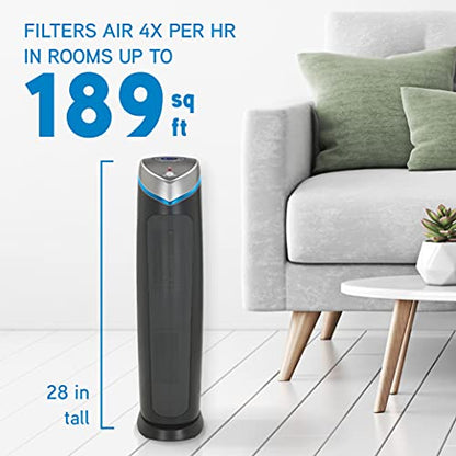 Germ Guardian AC5250PT 28 '3-in-1 True HEPA Filter Luftreiniger für Haus und Haustiere, Große Räume, UV-C Sanitizer, Filter Allergien, Rauch, Staub, Dander, & Gerüche, 5-Yr Wty, GermGuardian, Grau'