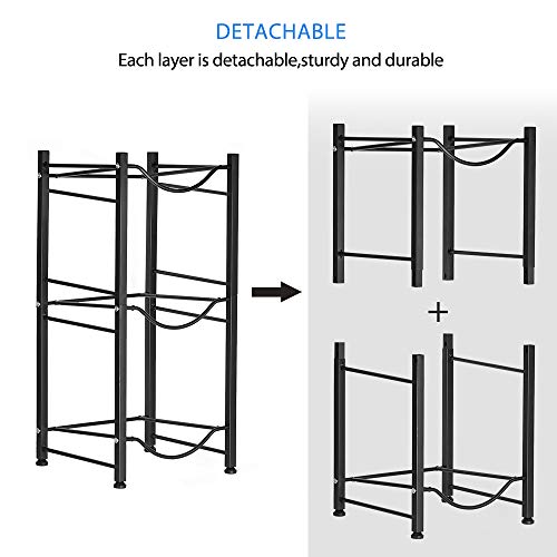 Nandae Water Cooler Jug Rack, 3-Tier Heavy Duty Water Bottle Storage Rack (Deutsche Ausgabe)