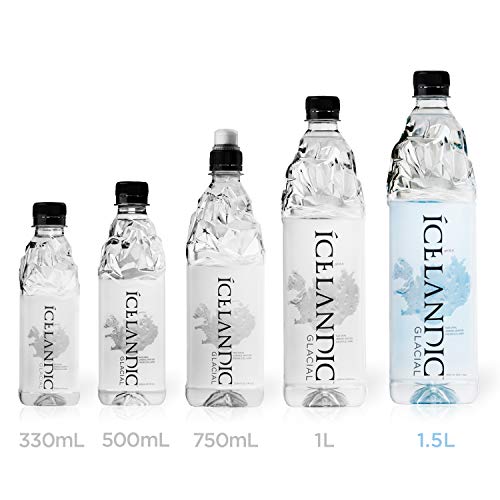 Isländisches Gletscher-Natürliches Frühlingsalkaliwasser, 1499 ml (Paket von 12)