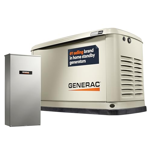 Generac 7210 24kW Air Cooled Guardian Series Home Standby Generator mit 200-Amp Transfer Switch