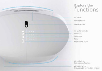 Rabbit Air BioGS 2.0 Ultra Ruhiger HEPA Luftreiniger (SPA-550A Weiß)