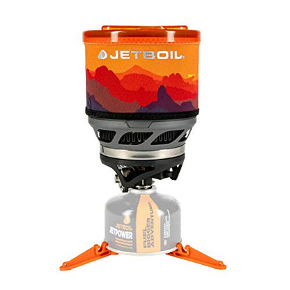 Jetboil MiniMo Camping und Backpacking Herd Kochsystem, Sunset Orange