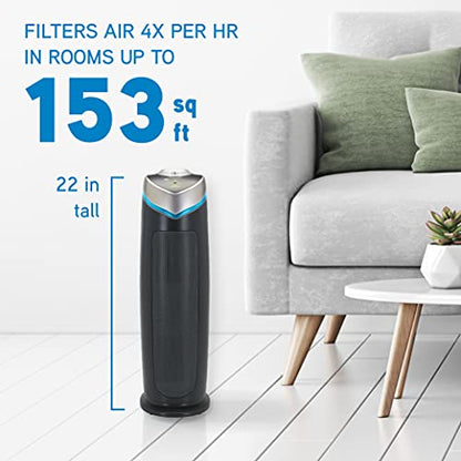 Germ Guardian True HEPA Filter Luftreiniger mit UV-Licht Sanitizer, beseitigt Keime, Filter Allergien, Pollen, Rauch, Staub Haustier Dander, Schimmelgeruch, Ruhiger 22 Zoll 4-in-1 Luftreiniger für zu Hause AC4825E