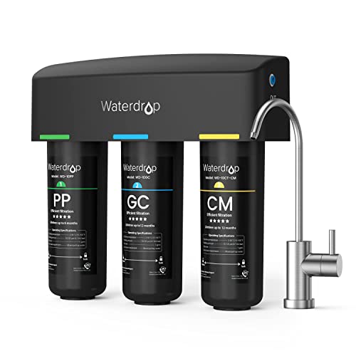 Wassertropfen TSB-CM unter Wasserfiltersystem