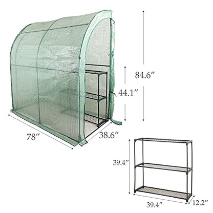CO-Z Lean zu Greenhouse Walk in, Portable Mini Green House mit PE Cover