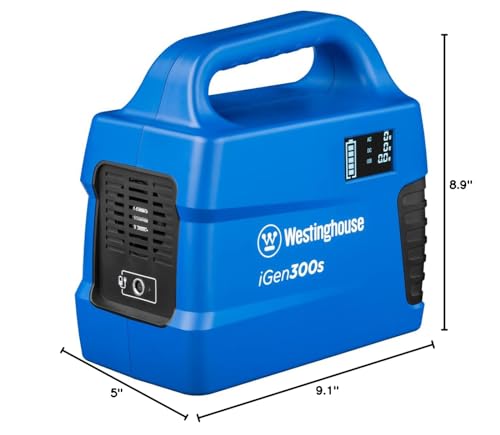 Westinghouse 296Wh 600 Peak Watt tragbares Kraftwerk und Solargenerator (Solarmodul nicht inbegriffen)