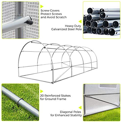 Quictent Upgrade 20'x10'x7' Portable Greenhouse