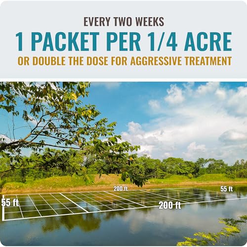 Teich Clear Water Treatment - 16 Packung für 8 Monate Teichreiniger Versorgung - Teichklärer