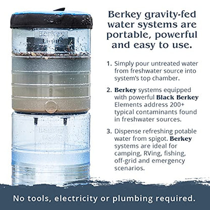 Berkey Authentic Black Berkey Elements - Berkey Wassersystem Ersatzfilter (Paket von 6)