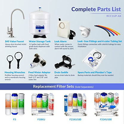 iSpring 100GPD unter Spüle 7-Stufe Reverse Osmose RO Trinkfiltrationssystem