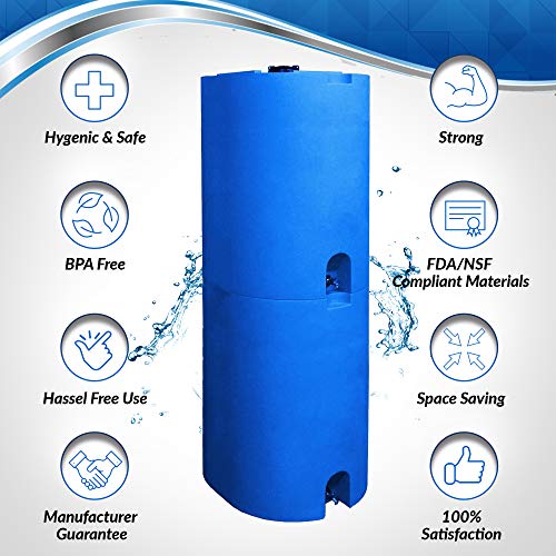 Wasservorbereitet Blau 55 Gallonen Wasserspeichertank