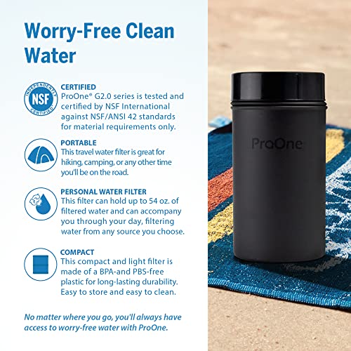 ProOne Scout II Personal Compact Gravity Water Filter System mit 5-Zoll Prepper Filter