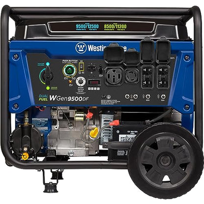 Westinghouse 12500 Watt Dual Fuel Home Backup Portable Generator Gas und Propan betrieben