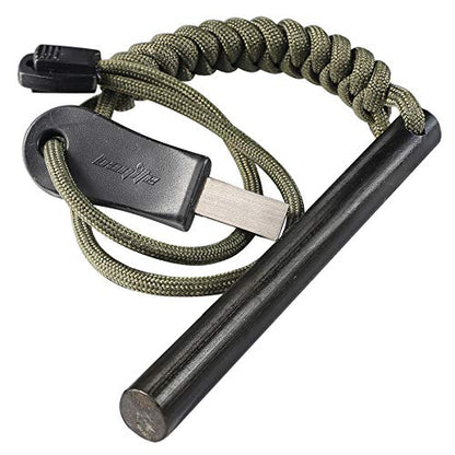 Bayite 10,2 cm Survival Ferrocerium Drilled Flint Fire Starter