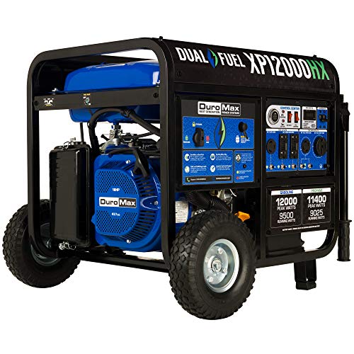 DuroMax XP12000HX tragbarer Zweistoffgenerator-12000 Watt Gas oder Propanbetrieb