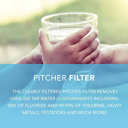 3 Packung klar gefilterte Wasser-Pitcher-Ersatzfilter