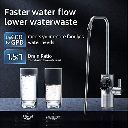 Wassertropfen D6 - Unter Senke RO Reverse Osmose Wasserfiltrationssystem, 600 GPD