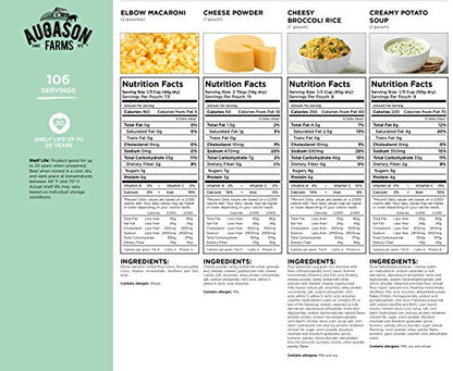 Augason Farms Frühstück und Abendessen Variety Pail Notfall Lebensmittelversorgung täglich Mahlzeiten 4 Gallonen Pail