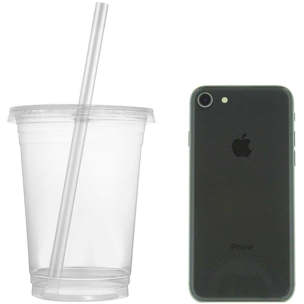 50 Count Eco Friendly Clear 454 g. PLA Cups mit Lids