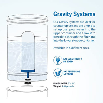 ProOne Scout II Personal Compact Gravity Water Filter System mit 5-Zoll Prepper Filter