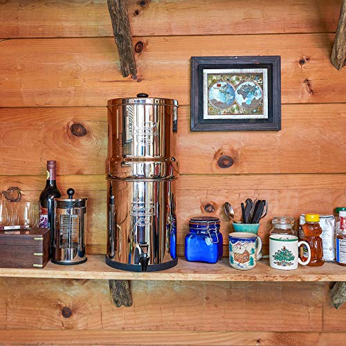 Big Berkey® Schwerkraft-gefütterter Wasserfilter mit 2 Black Berkey® Reinigungselementen
