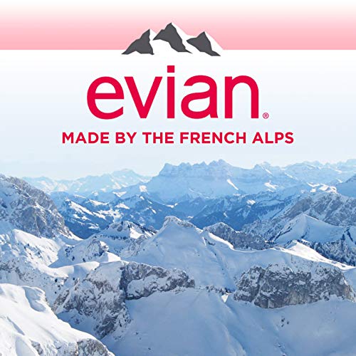 evian Natürliches Quellwasser, natürlich gefiltertes Quellwasser in großen Flaschen, 1 ml (Paket von 12)