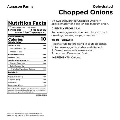 Augason Farms Dehydrierte Chopped Zwiebeln