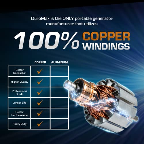 DuroMax XP12000HX tragbarer Zweistoffgenerator-12000 Watt Gas oder Propanbetrieb