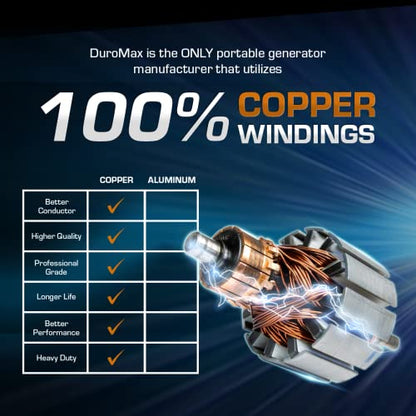 DuroMax XP12000HX tragbarer Zweistoffgenerator-12000 Watt Gas oder Propanbetrieb