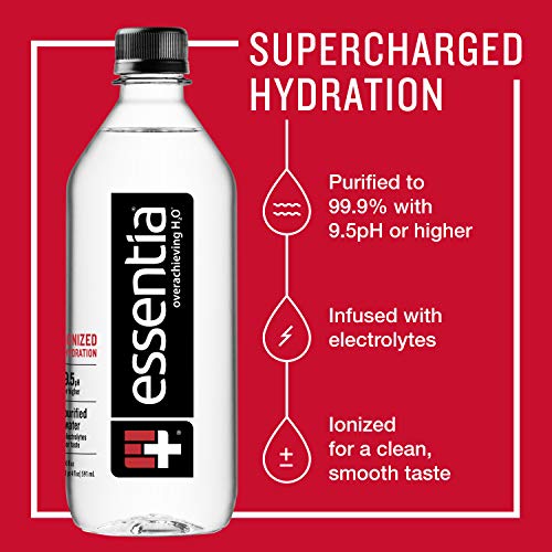 Essentia ionisiertes alkalisches Wasser in Flaschen; 591 ml (Paket von 24)