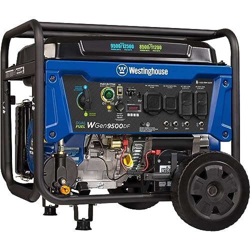 Westinghouse 12500 Watt Dual Fuel Home Backup Portable Generator Gas und Propan betrieben