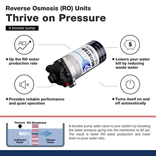 iSpring 100GPD unter Spüle 7-Stufe Reverse Osmose RO Trinkfiltrationssystem