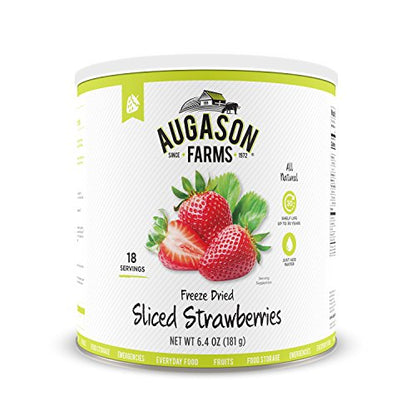 Augason Farms Einfrieren Getrocknete geschnittene Erdbeeren 181 g