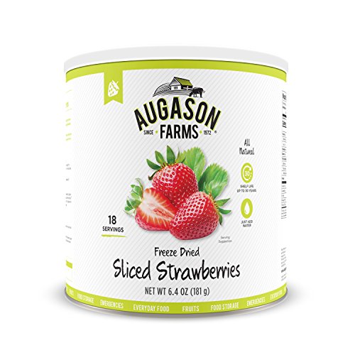 Augason Farms Einfrieren Getrocknete geschnittene Erdbeeren 181 g