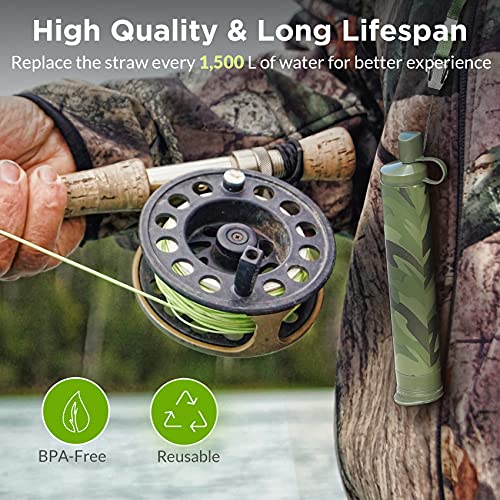 Membranlösungen Strohwasserfilter (Camo 4-Pack)