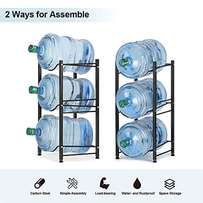 Nandae Water Cooler Jug Rack, 3-Tier Heavy Duty Water Bottle Storage Rack (Deutsche Ausgabe)