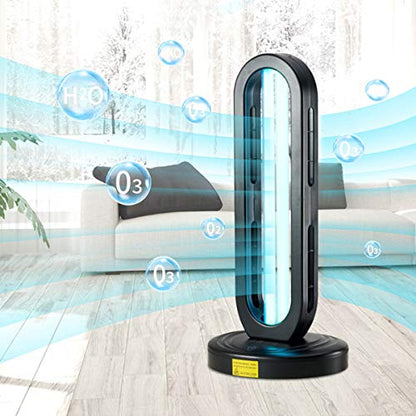 UV-Licht Sanitizer Deodorizer für Geruch Raum Lufterfrischer Desinfektion Leichte Germizide Lampe Ozon Sterilizer Lampe (Remote Control) 99,99% Sterilisationsrate 38W 110 V