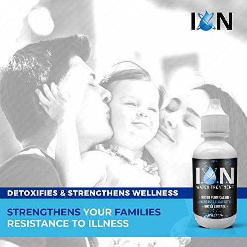 ION Alkalisches Wasser Tropfen pH-Booster | 7+ Jahre Wasserlagerung Behandlung & Reinigung Tropfen für das Trinken