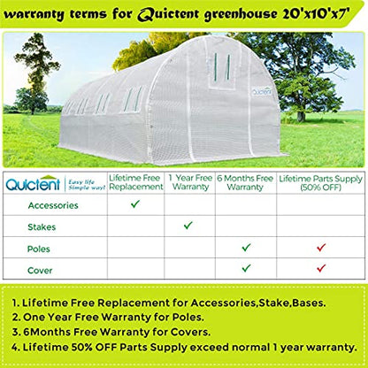 Quictent Upgrade 20'x10'x7' Portable Greenhouse
