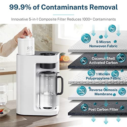 Bluevua RO100ROPOT-LITE Countertop Reverse Osmosis Wasserfiltersystem