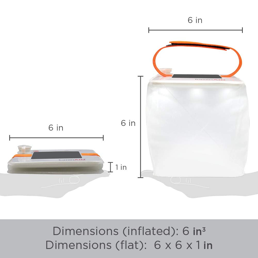 LuminAID PackLite Hero 2-in-1-Turbolader | Tragbares Solartelefon-Ladegerät & Laterne