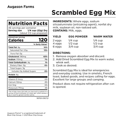 Augason Farms Scrambled Egg Mix 0,91 kg. 113 g.