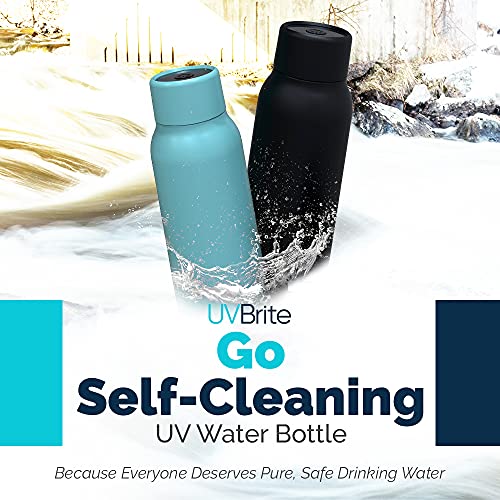 UVBrite Go Selbstreinigende UV-Wasserflasche - 527 g isolierter Edelstahl
