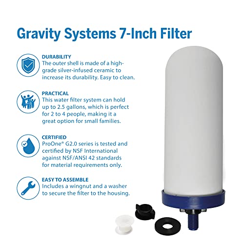 ProOne G2.0 7-Zoll-Wasserersatzfilter - Set von 3